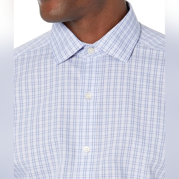 Buttoned Down Men's Tailored Fit Spread Collar Pattern Dress Shirt - Picture 3 of 7